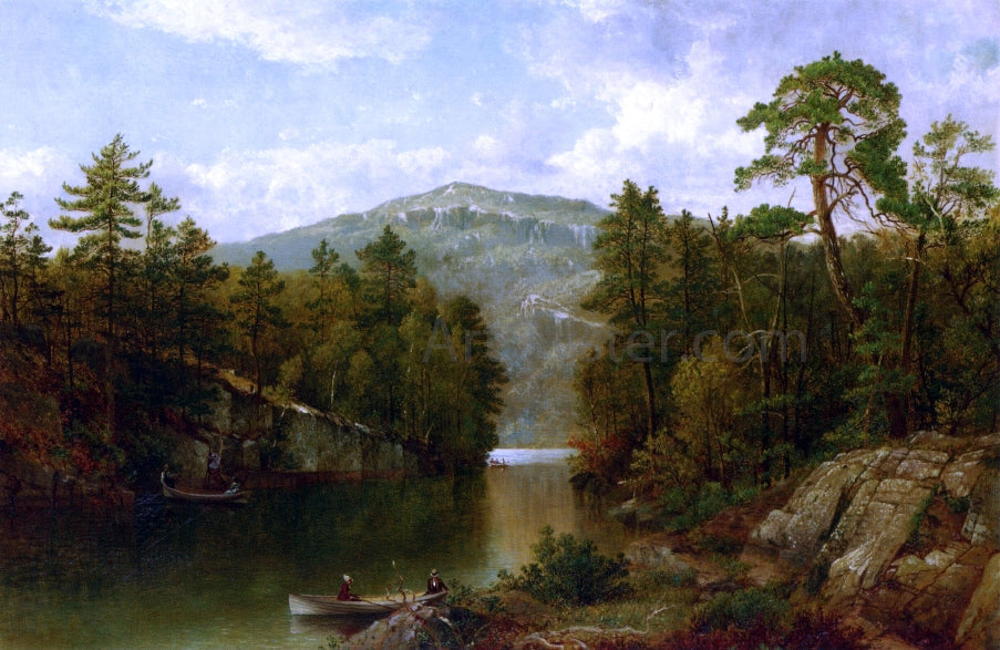 David Johnson A View on Lake George - Canvas Print
