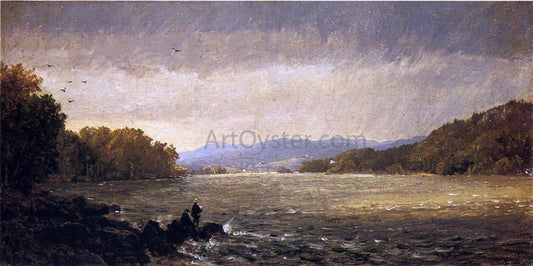 Jasper Francis Cropsey A View Upstream - Canvas Print