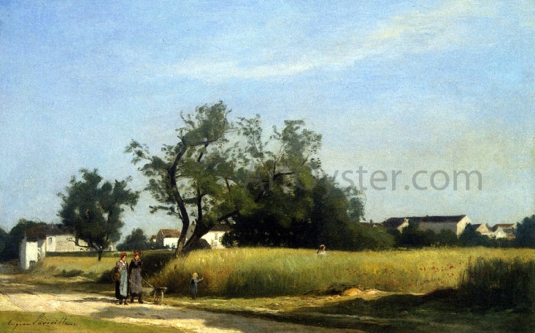 Eugene-Antoine-Samuel Lavielle A Walk in the Countryside - Canvas Print