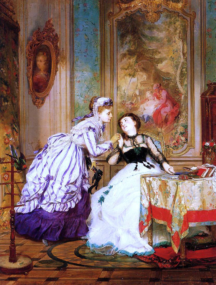 Charles Edouard Boutibonne A Warm Reception - Canvas Print