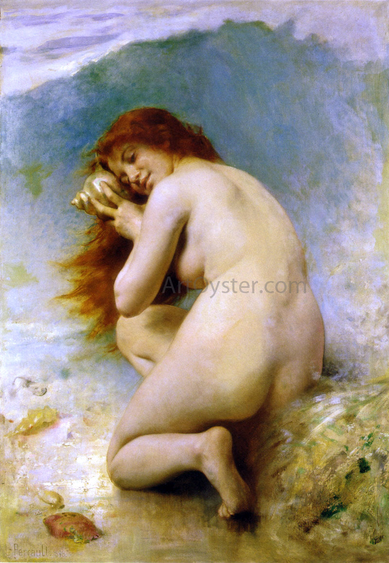 Leon Bazile Perrault A Water Nymph - Canvas Print