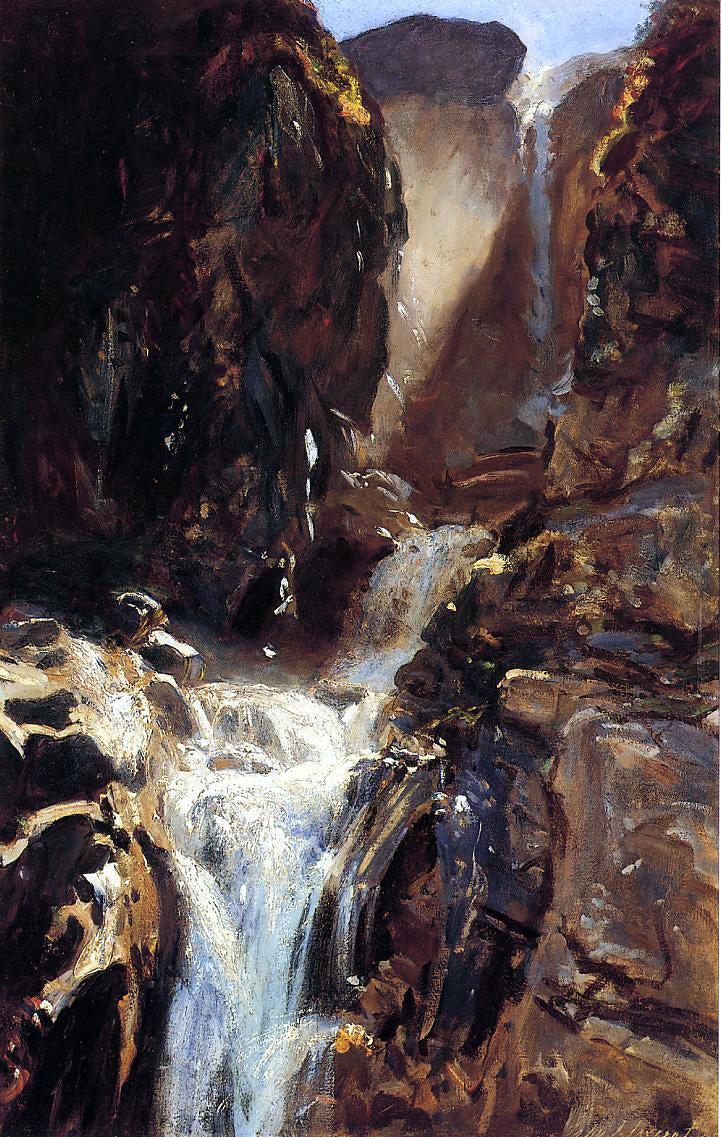 John Singer Sargent A Waterfall - Canvas Print