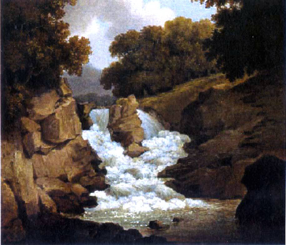 Robert Salmon A Waterfall - Canvas Print