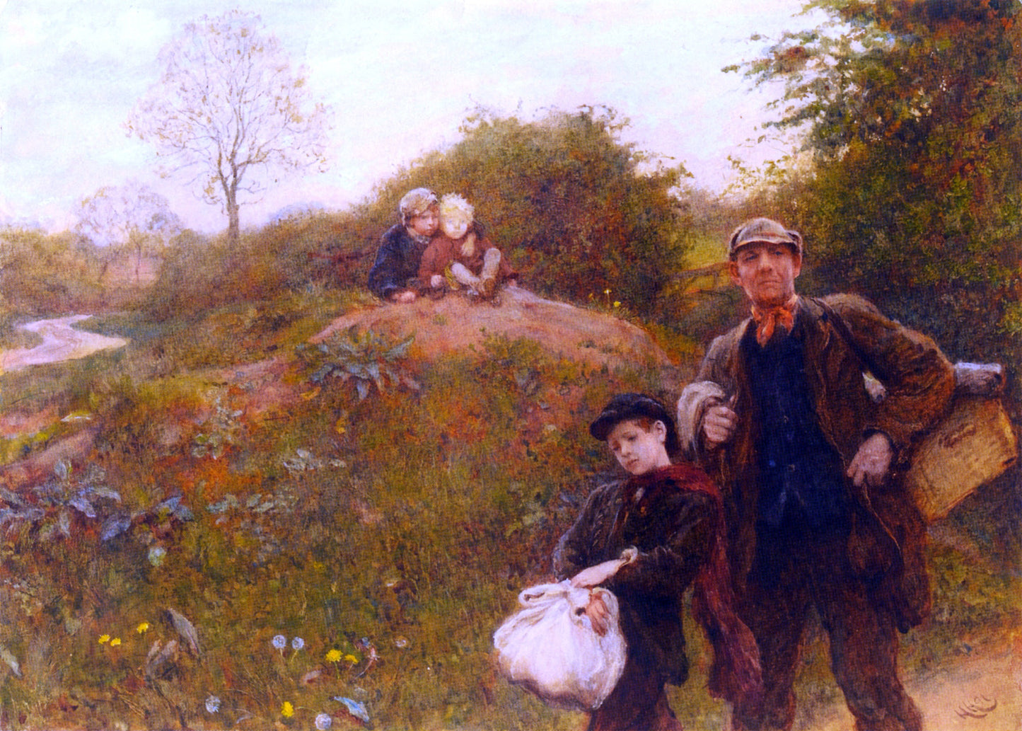 Sir Hubert Von Herkomer A Weary Way - Canvas Print