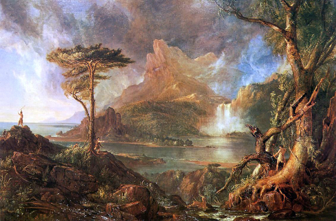 Thomas Cole A Wild Scene - Canvas Print