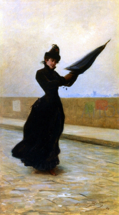 Edouard Bisson A Windy Day - Canvas Print