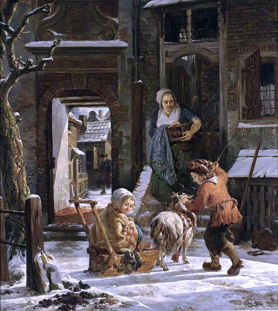 Abraham Van I Strij A Winter Scene - Canvas Print
