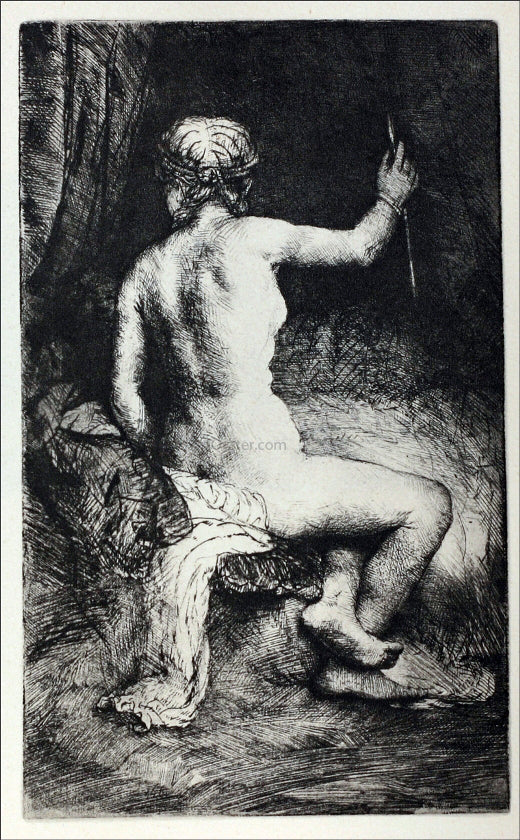 Rembrandt Van Rijn Woman with an Arrow - Canvas Print