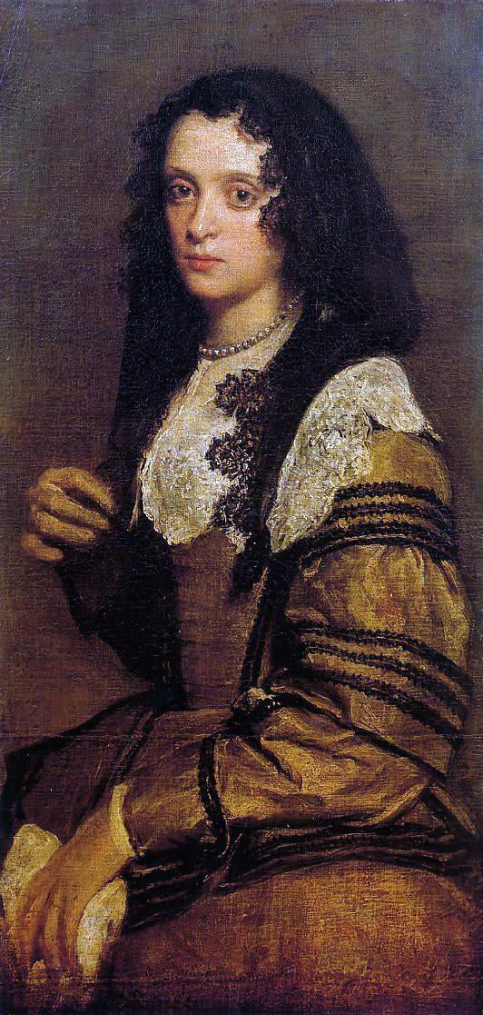 Diego Velazquez A Young Lady - Canvas Print