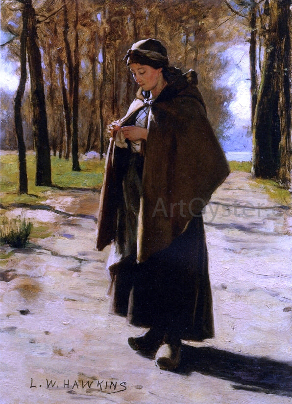 Louis Welden Hawkins A Young Peasant - Canvas Print