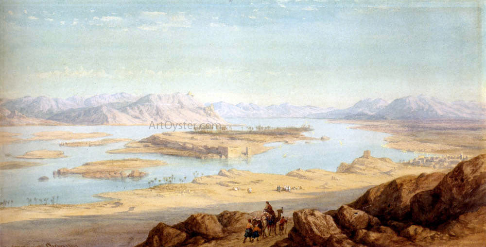 Charles Vacher Above Aswan - Canvas Print