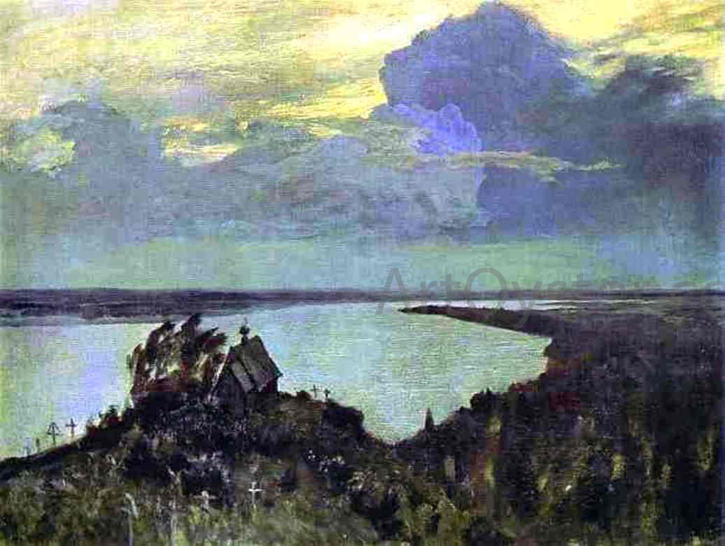 Isaac Ilich Levitan Above the Eternal Peace, Study - Canvas Print