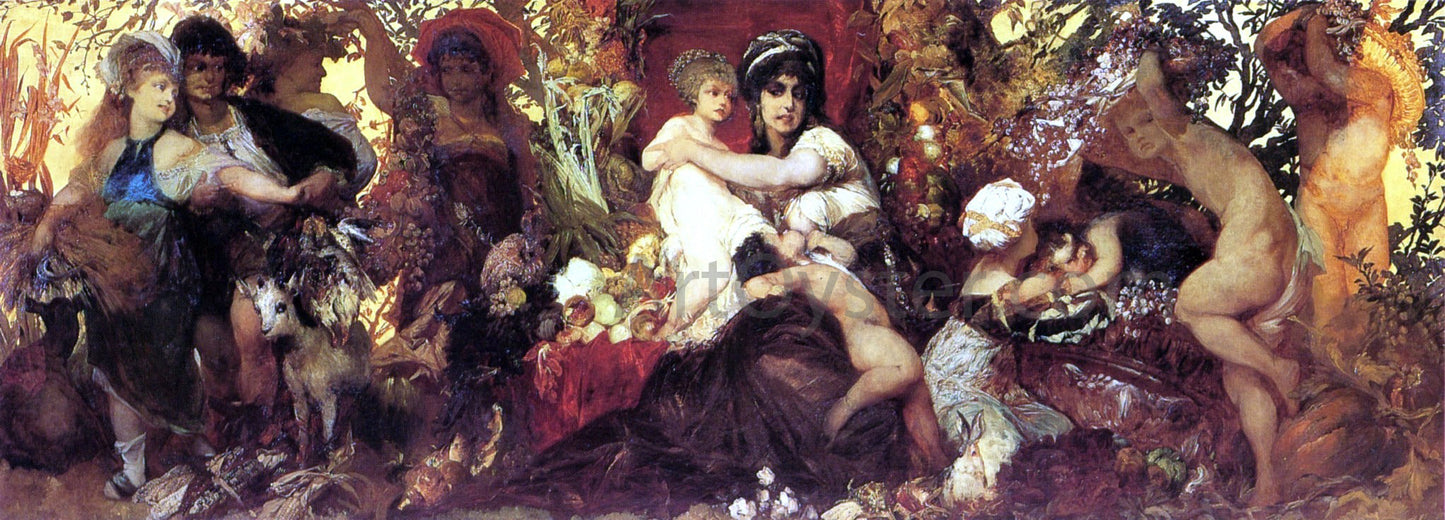 Hans Makart Abundantia, Die Gaben der Erde - Canvas Print