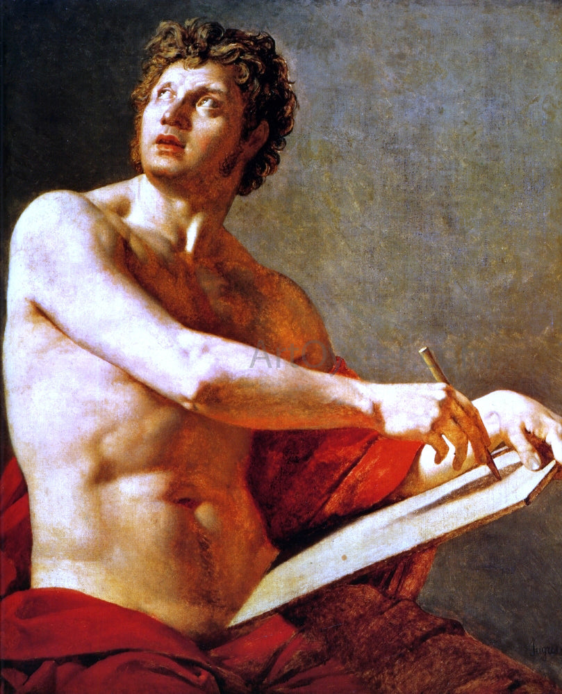 Jean-Auguste-Dominique Ingres Academic Study of a Male Torse - Canvas Print