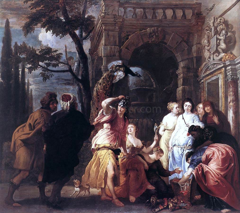 II Erasmus Quellinus Achilles among the Daughters of Lycomedes - Canvas Print