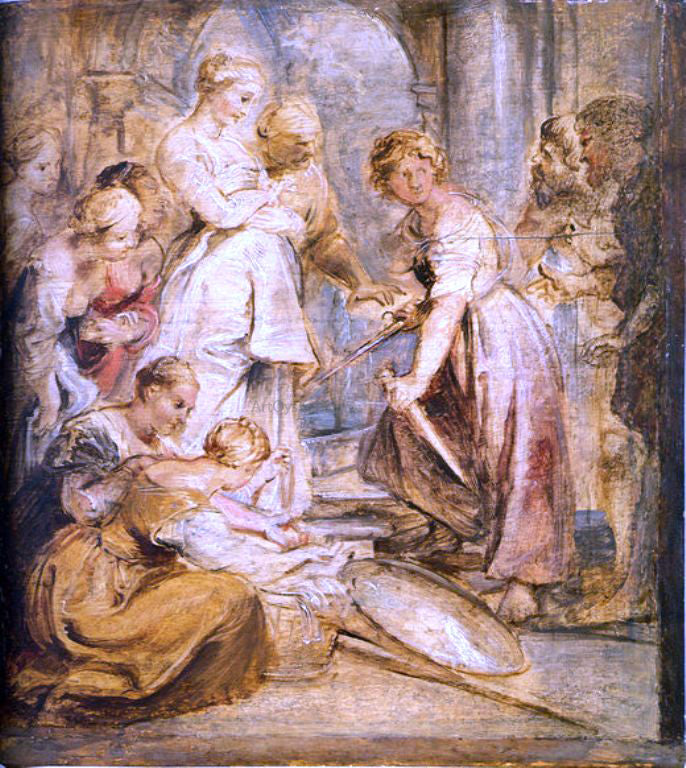 Peter Paul Rubens Achilles and the Daughters of Lykomedes - Canvas Print