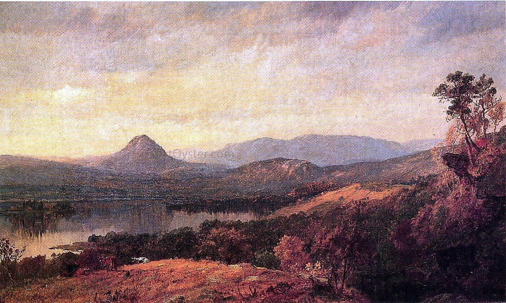 Jasper Francis Cropsey Adam and Eve Mountains - Canvas Print
