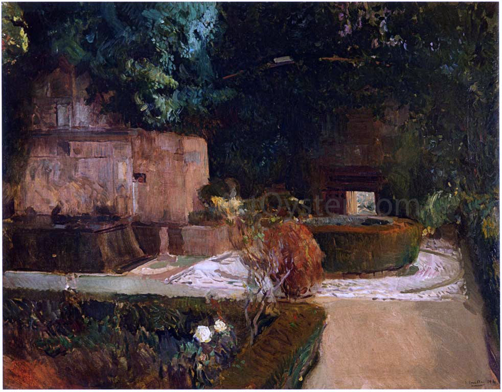 Joaquin Sorolla Y Bastida Adarves Garden, Alhambra - Canvas Print