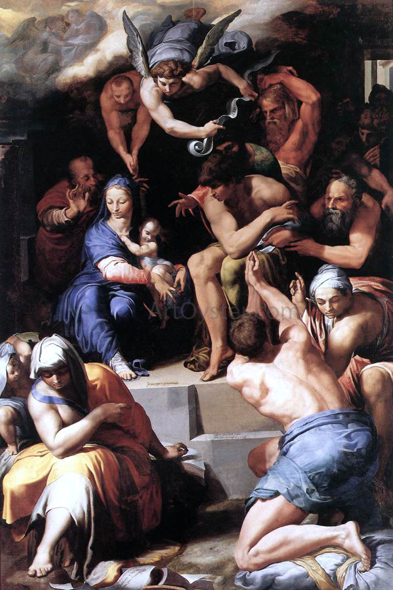 Pellegrino Tibaldi Adoration of the Christ Child - Canvas Print