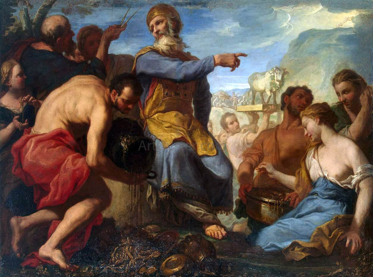 Antonio Molinari Adoration of the Golden Calf - Canvas Print