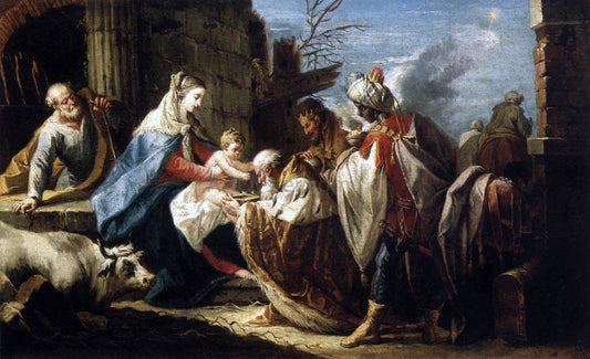 Gaspare Diziani Adoration of the Magi - Canvas Print