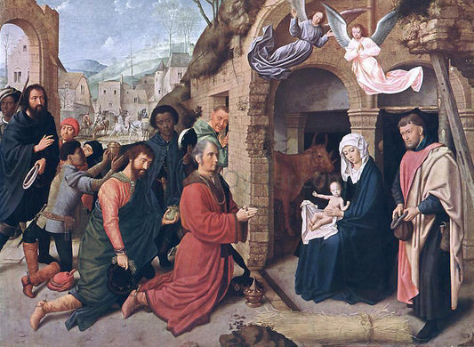 Gerard David Adoration of the Magi - Canvas Print