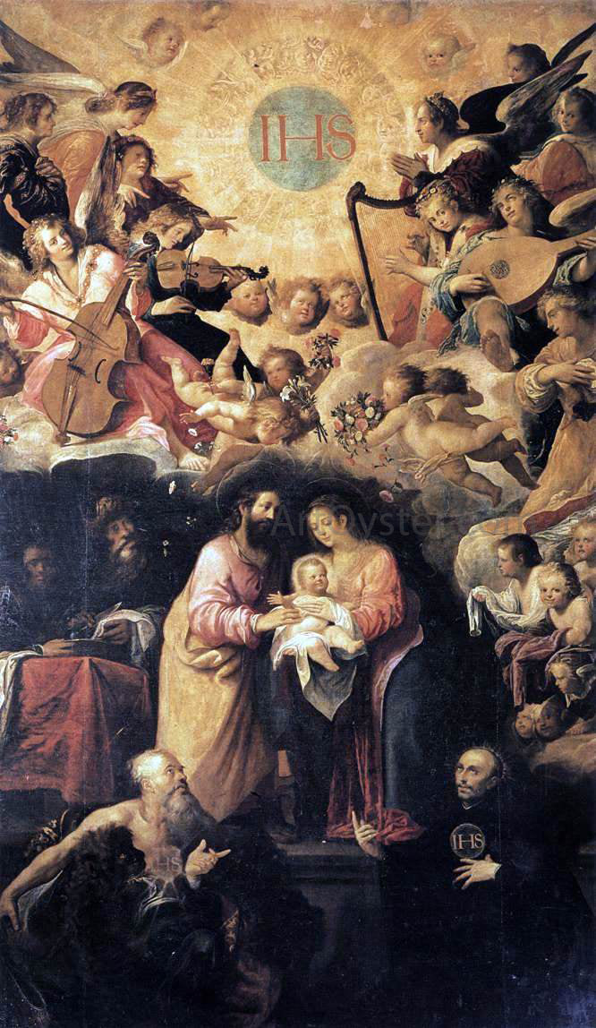 Juan De las Roelas Adoration of the Name of Jesus - Canvas Print
