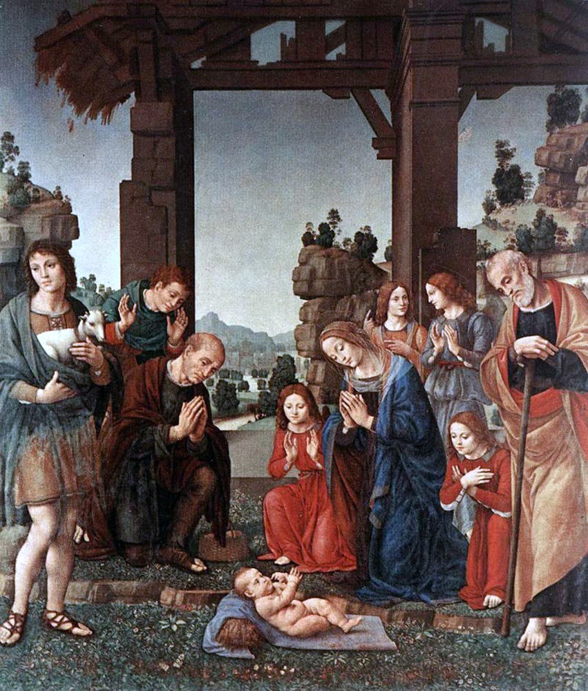 Lorenzo Di Credi Adoration of the Shepherds - Canvas Print