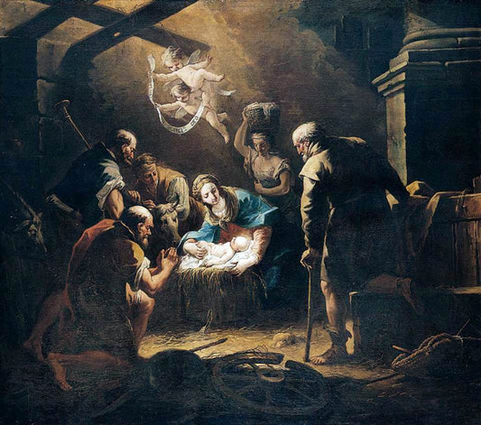 Gaspare Diziani Adoration of the Shepherds - Canvas Print