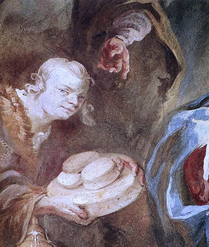 Franz Anton Maulbertsch Adoration of the Shepherds (detail) - Canvas Print