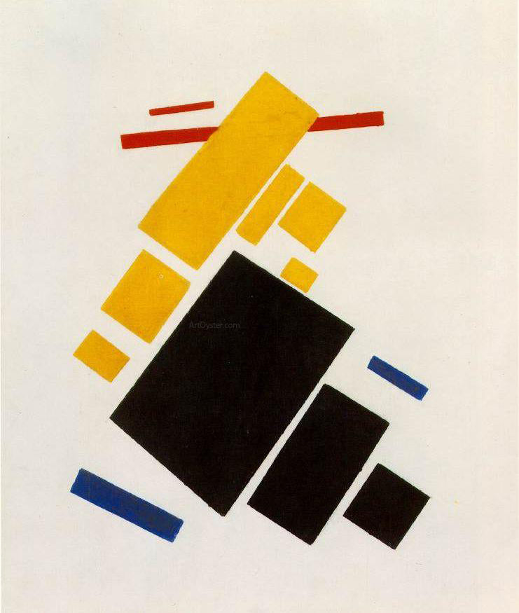 Kazimir Malevich Aeroplane Flying - Canvas Print
