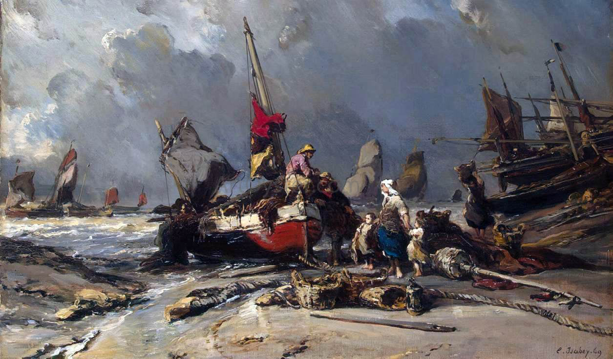 Eugene Isabey After a Storm - Canvas Print