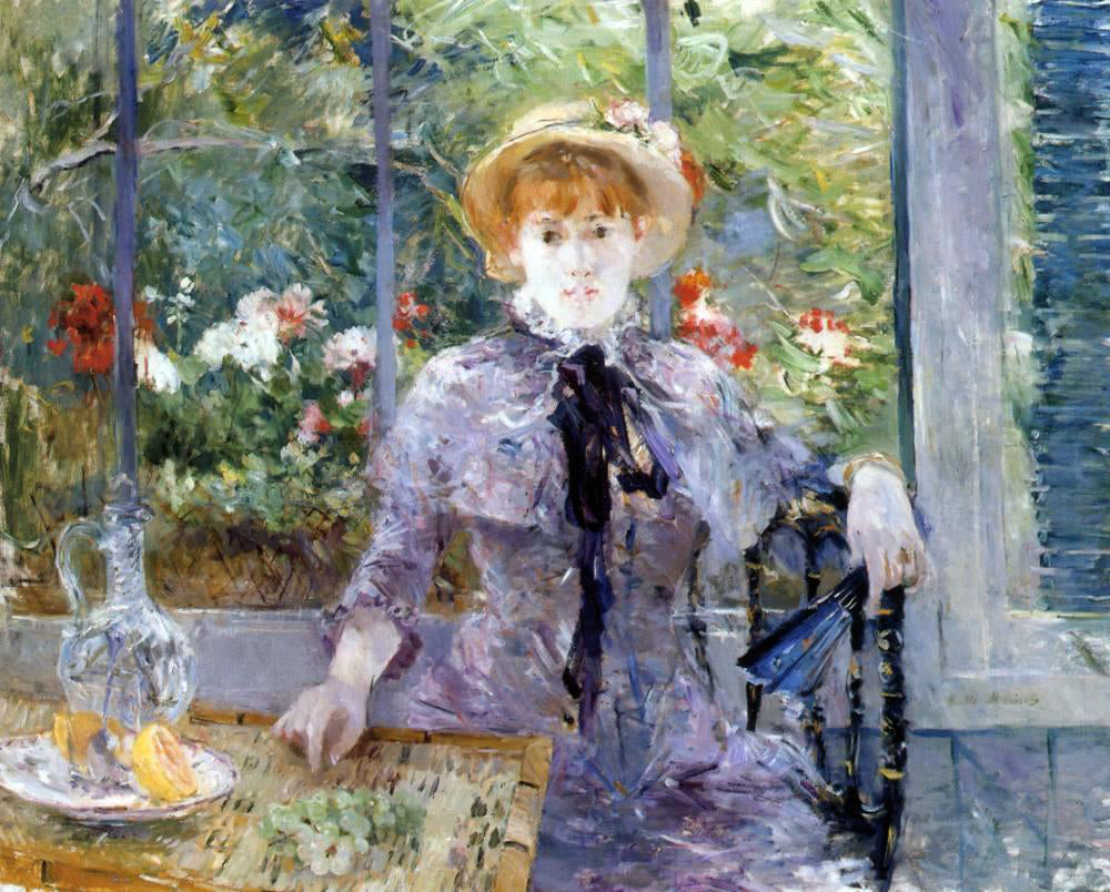Berthe Morisot After Luncheon - Canvas Print