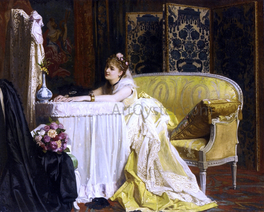 Charles Baugniet After the Ball - Canvas Print