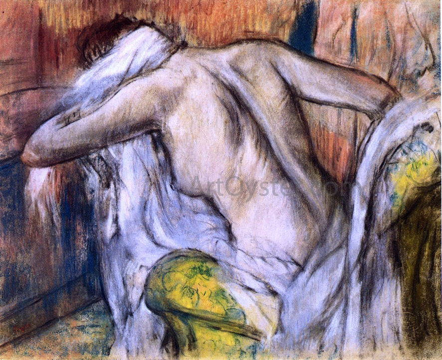 Edgar Degas After the Bath, Woman Drying Herself - Canvas Print