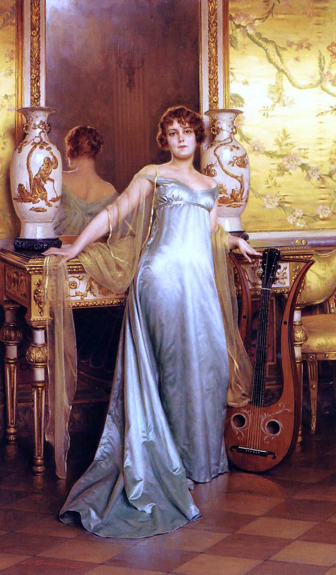 Charles Frederick Soulacroix After the Concert - Canvas Print