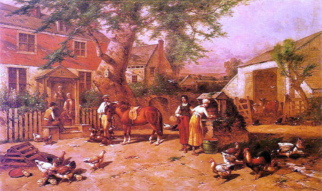 George Washington Nicholson After the Day's Toil - Canvas Print