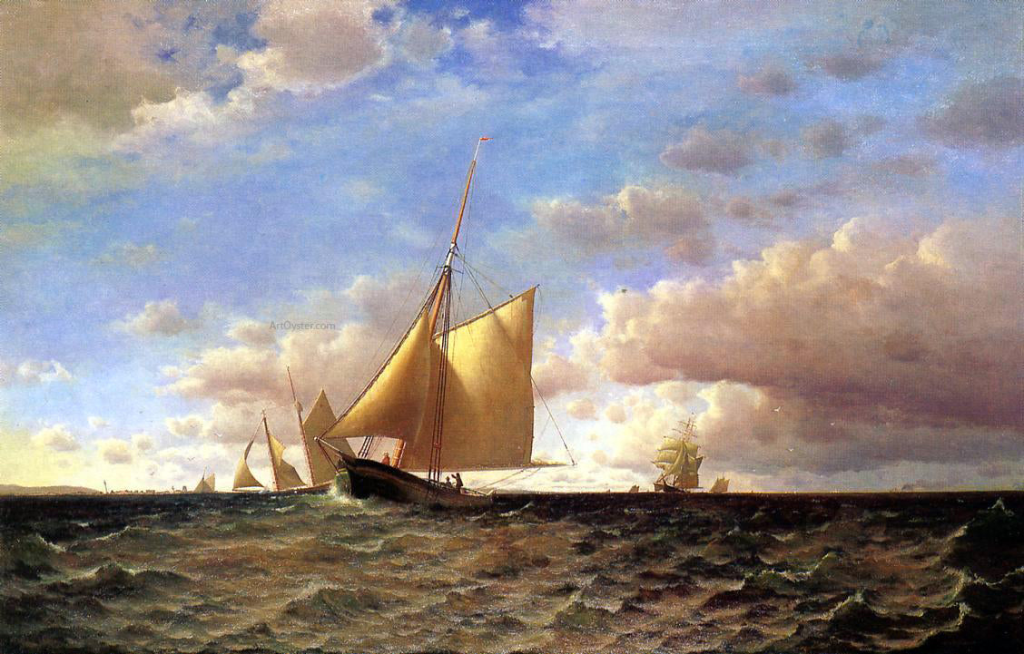 Francis A Silva After the Equinotial, off Sandy Hook - Canvas Print