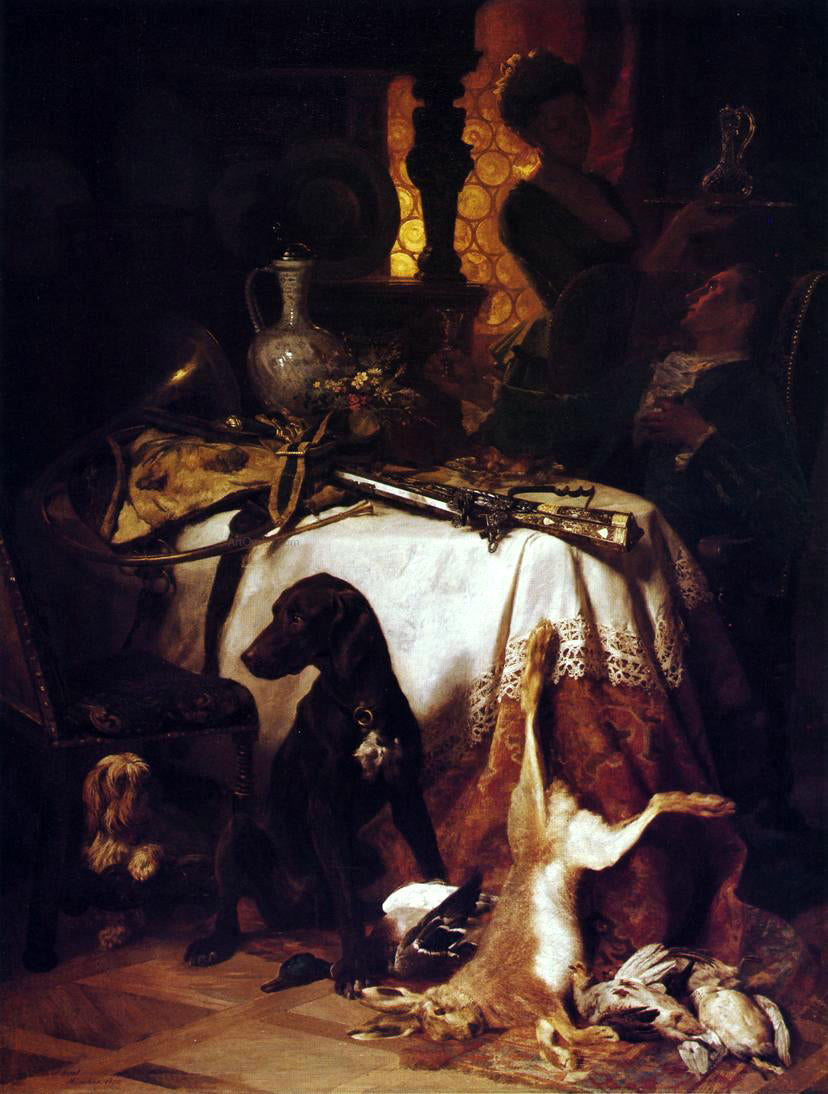 David Neal After the Hunt - Canvas Print