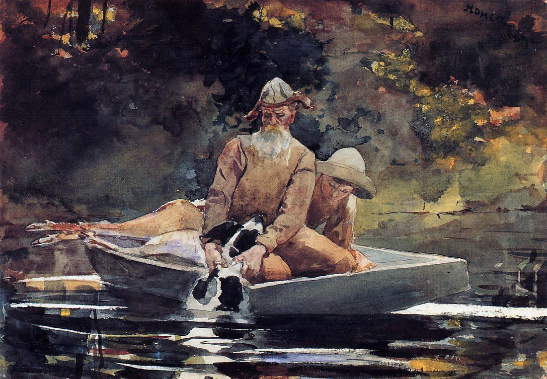 Winslow Homer After the Hunt - Canvas Print