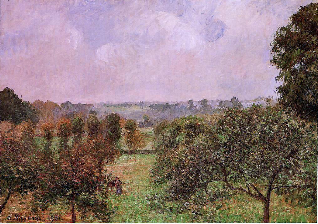 Camille Pissarro After the Rain, Autumn, Eragny - Canvas Print