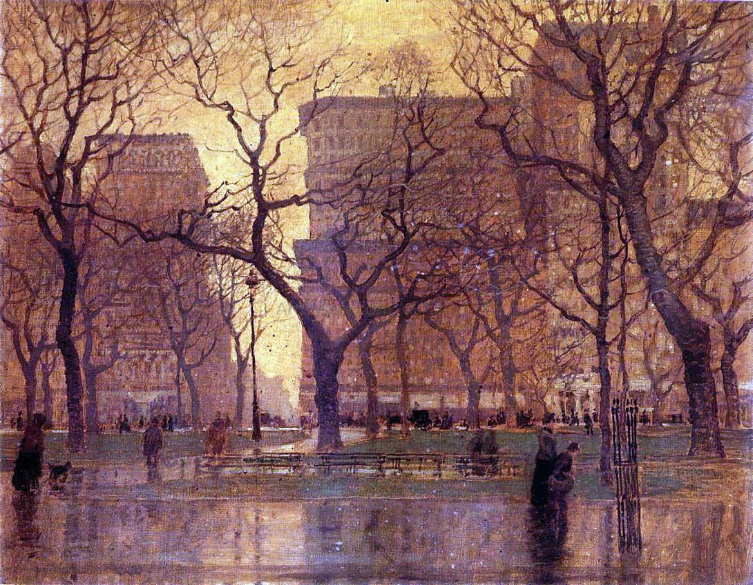 Paul Cornoyer After the Rain - Canvas Print