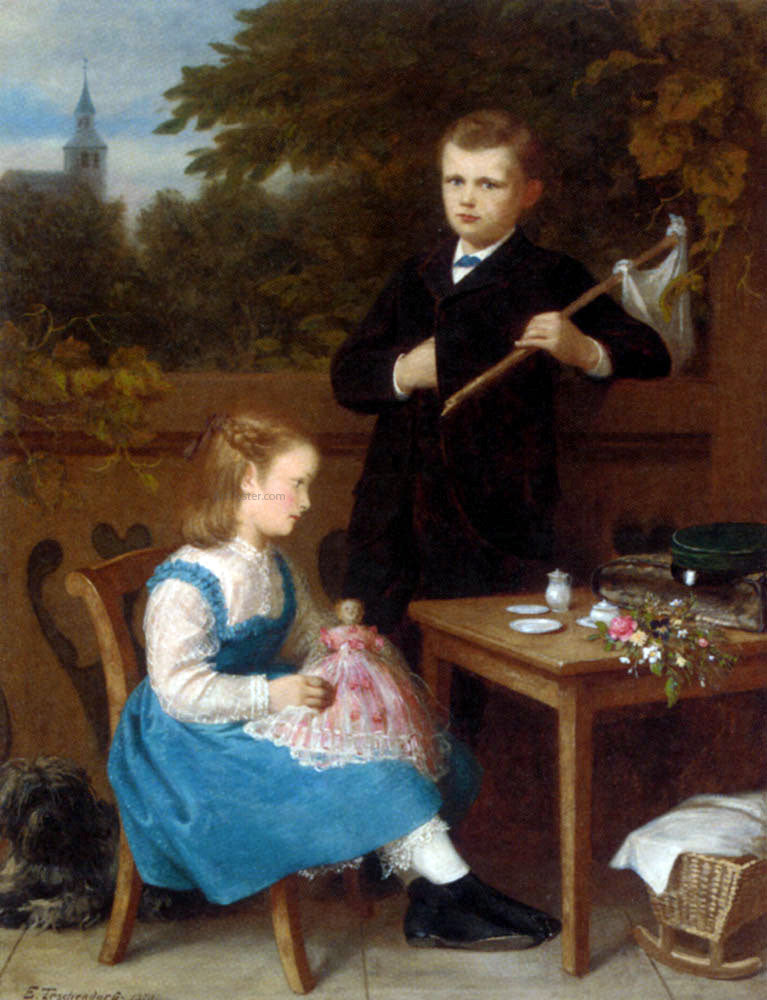 Emil Teschendorff After The Truce - Canvas Print