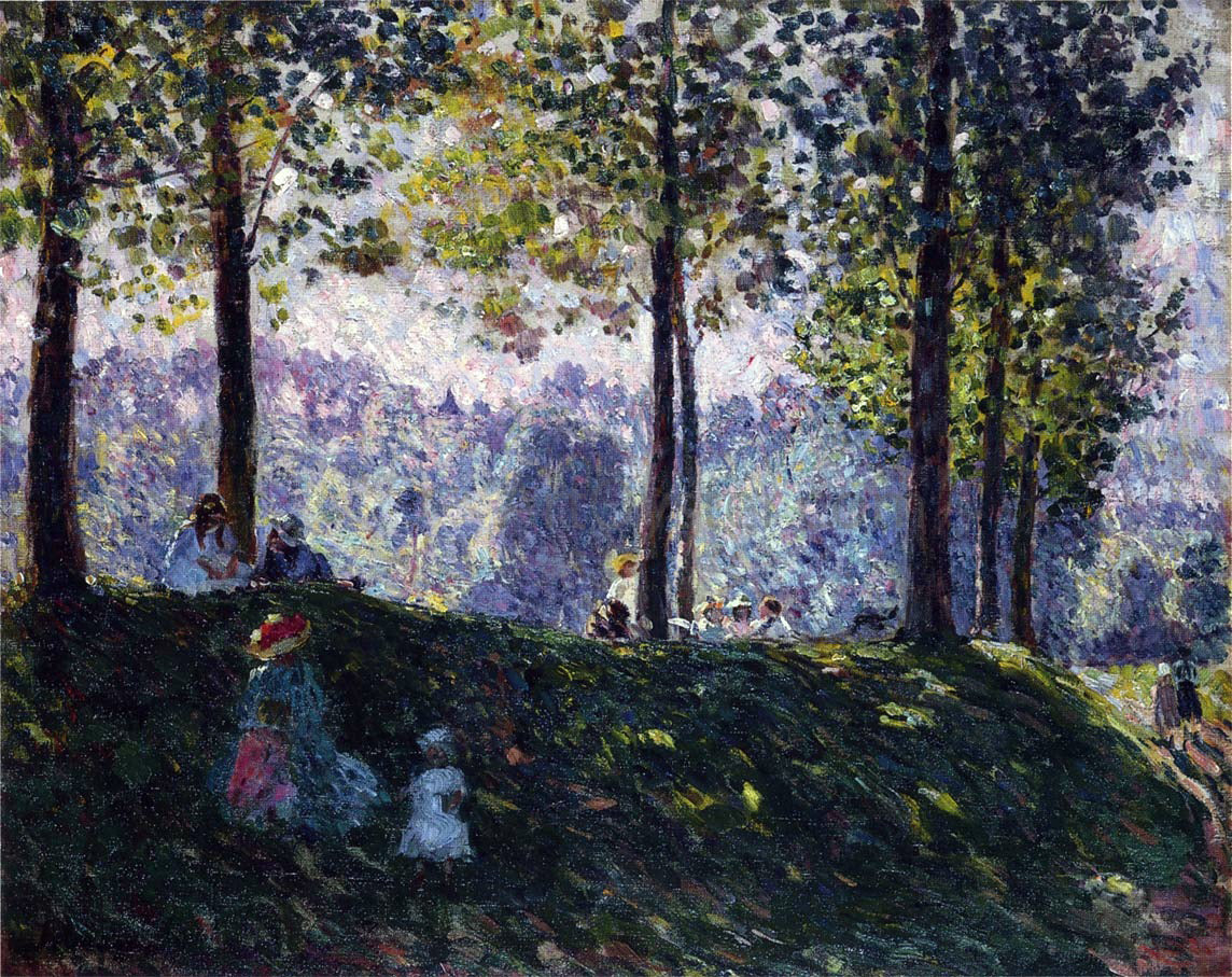 Henri Lebasque Afternoon in the park - Canvas Print