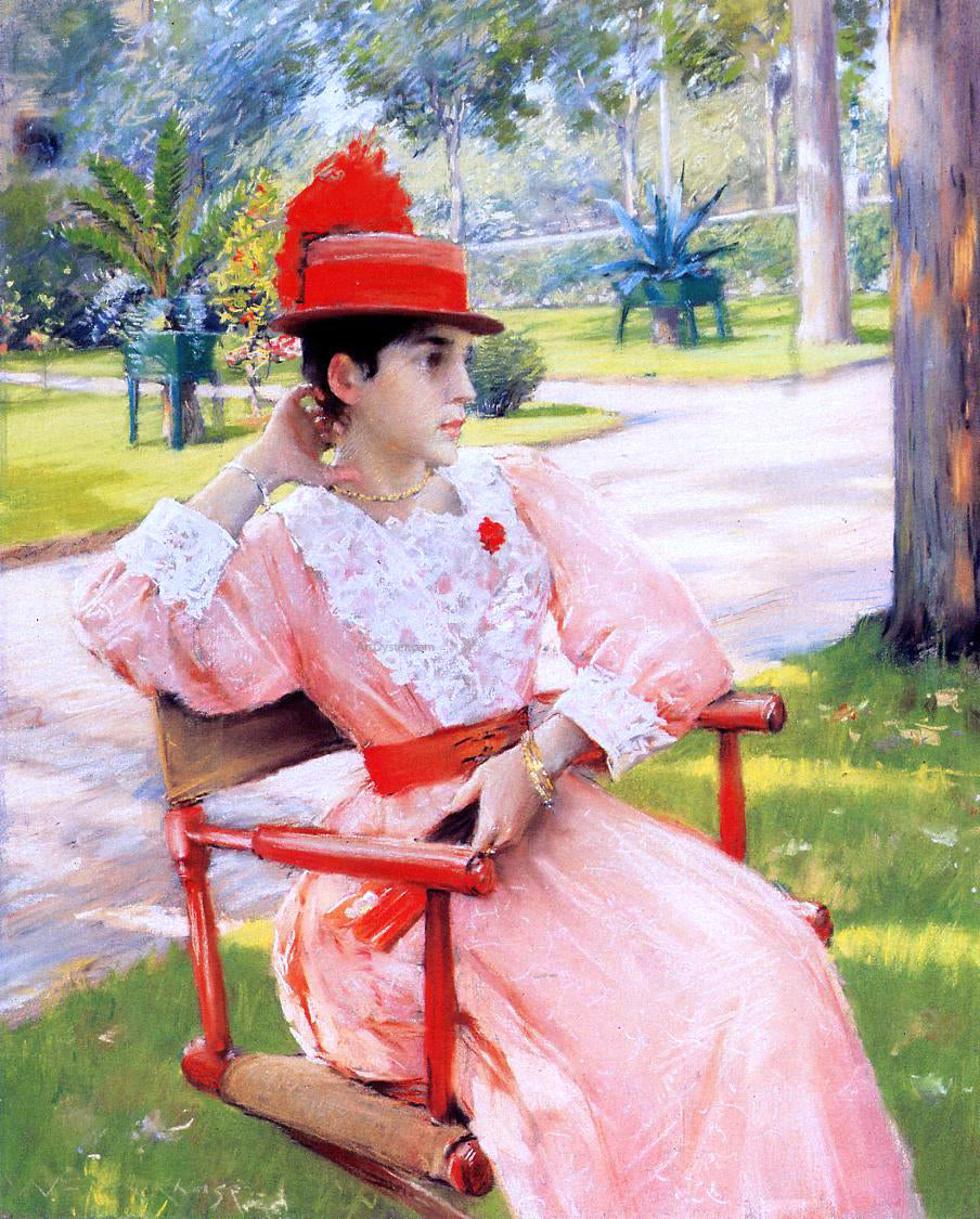 William Merritt Chase Afternoon in the Park - Canvas Print