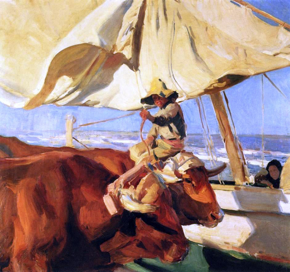Joaquin Sorolla Y Bastida Afternoon Sun, Playa de Valencia - Canvas Print