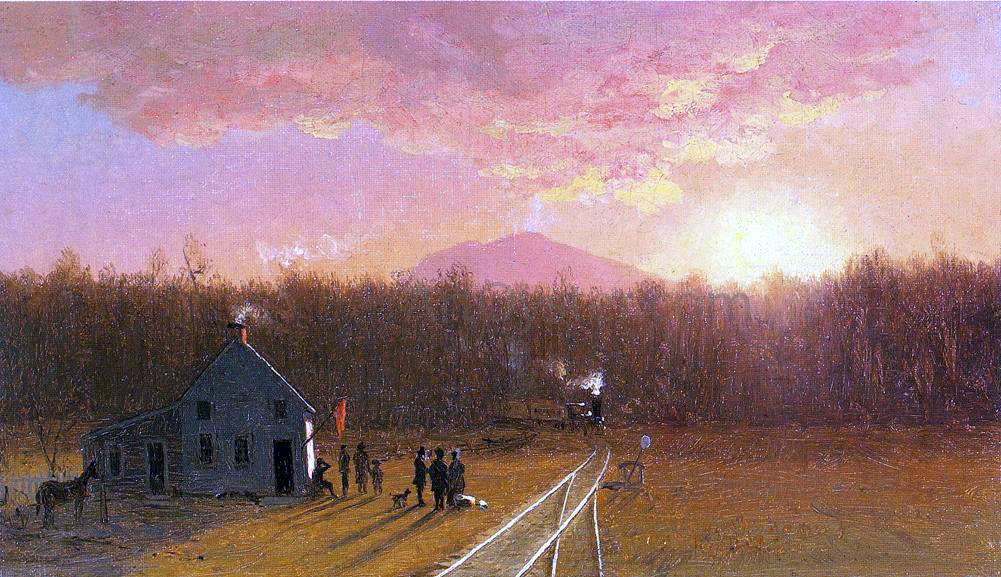 Jervis McEntee Afternoon Train - Canvas Print