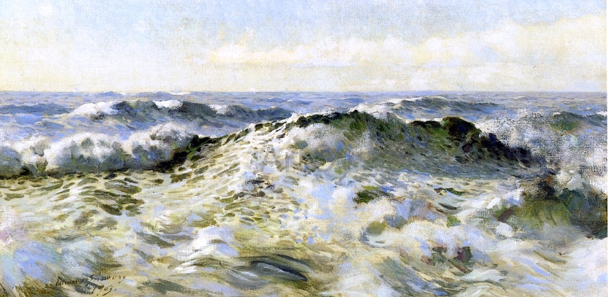 Edward E Simmons Afternoon Wind - Canvas Print
