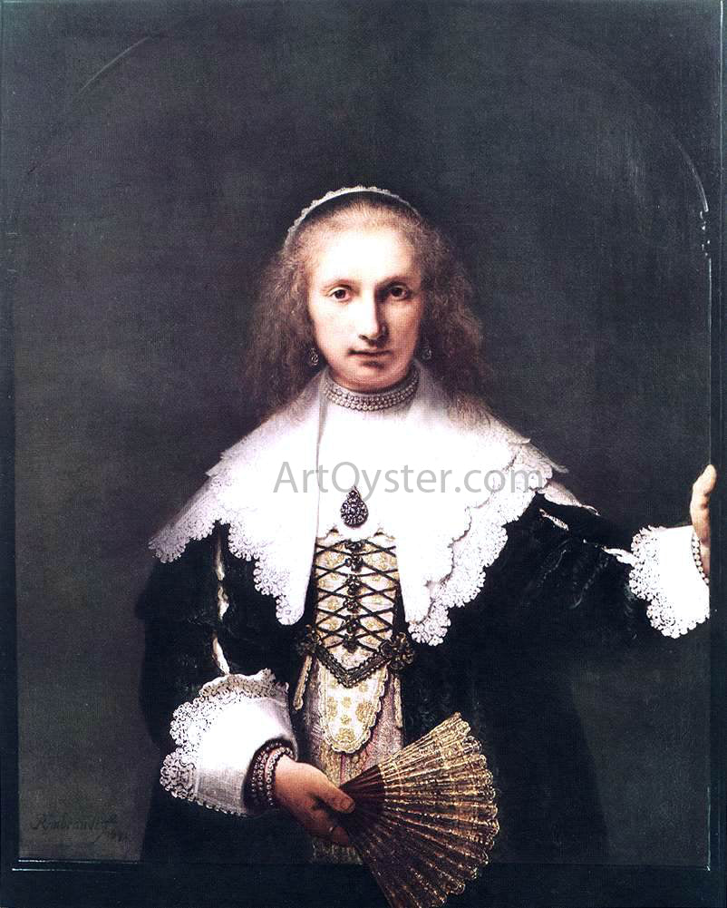 Rembrandt Van Rijn Agatha Bas - Canvas Print