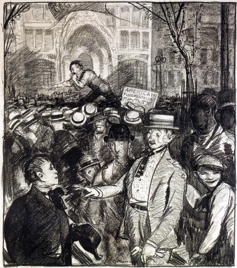 George Wesley Bellows Agitators - Canvas Print